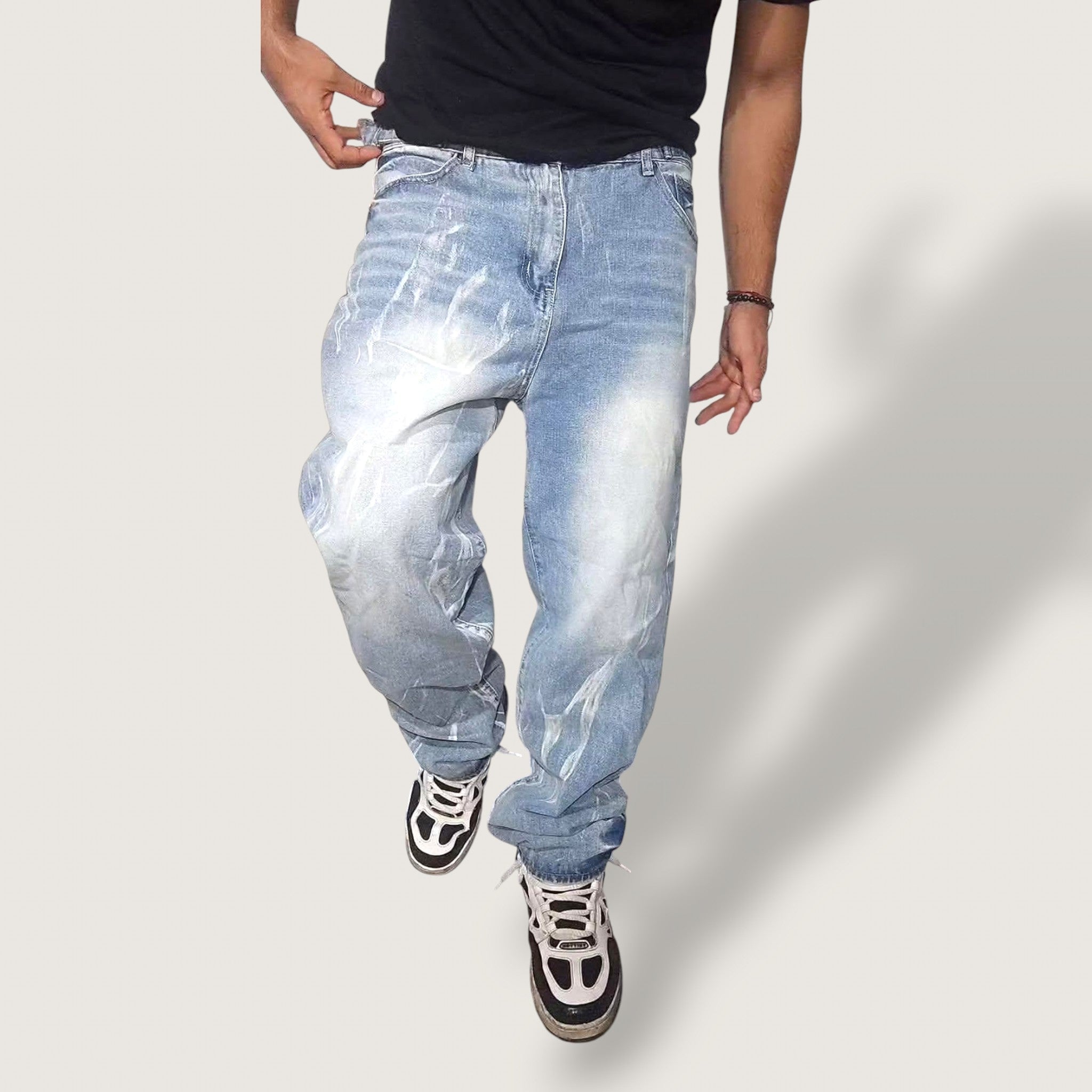 Jeans Bleached Lose fit