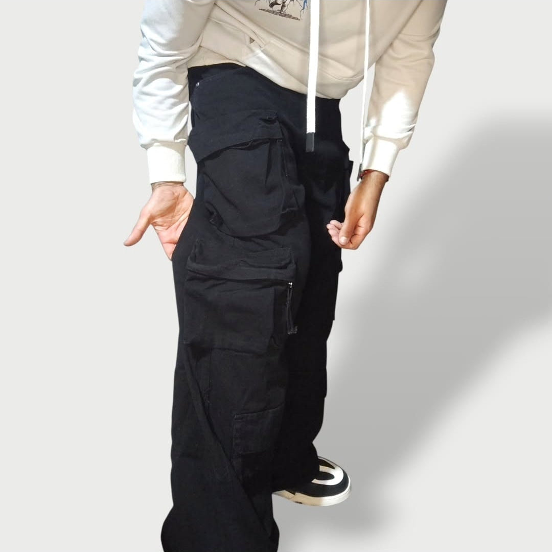Jeans Multicargo Black