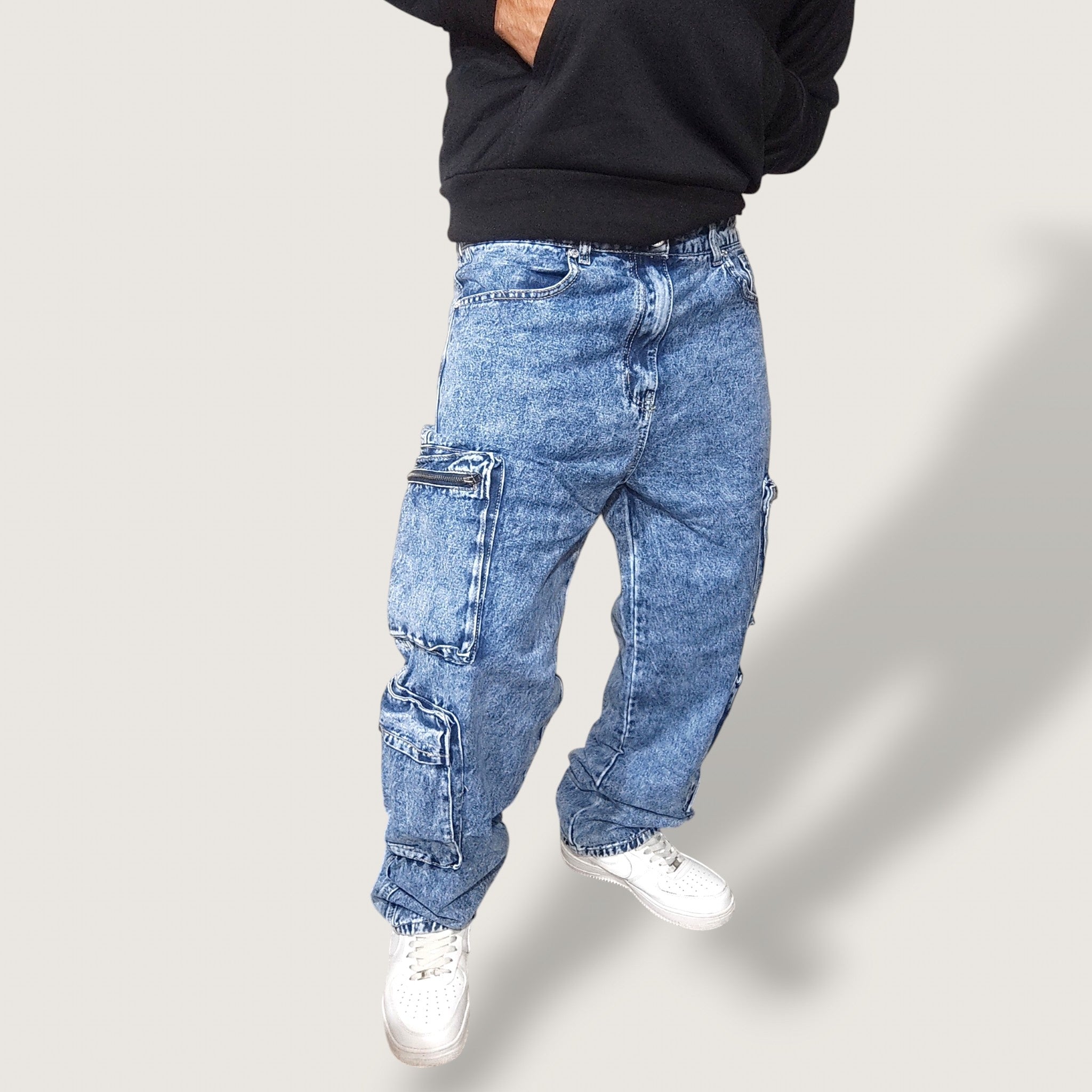 Jeans Rewind Doble Cargo