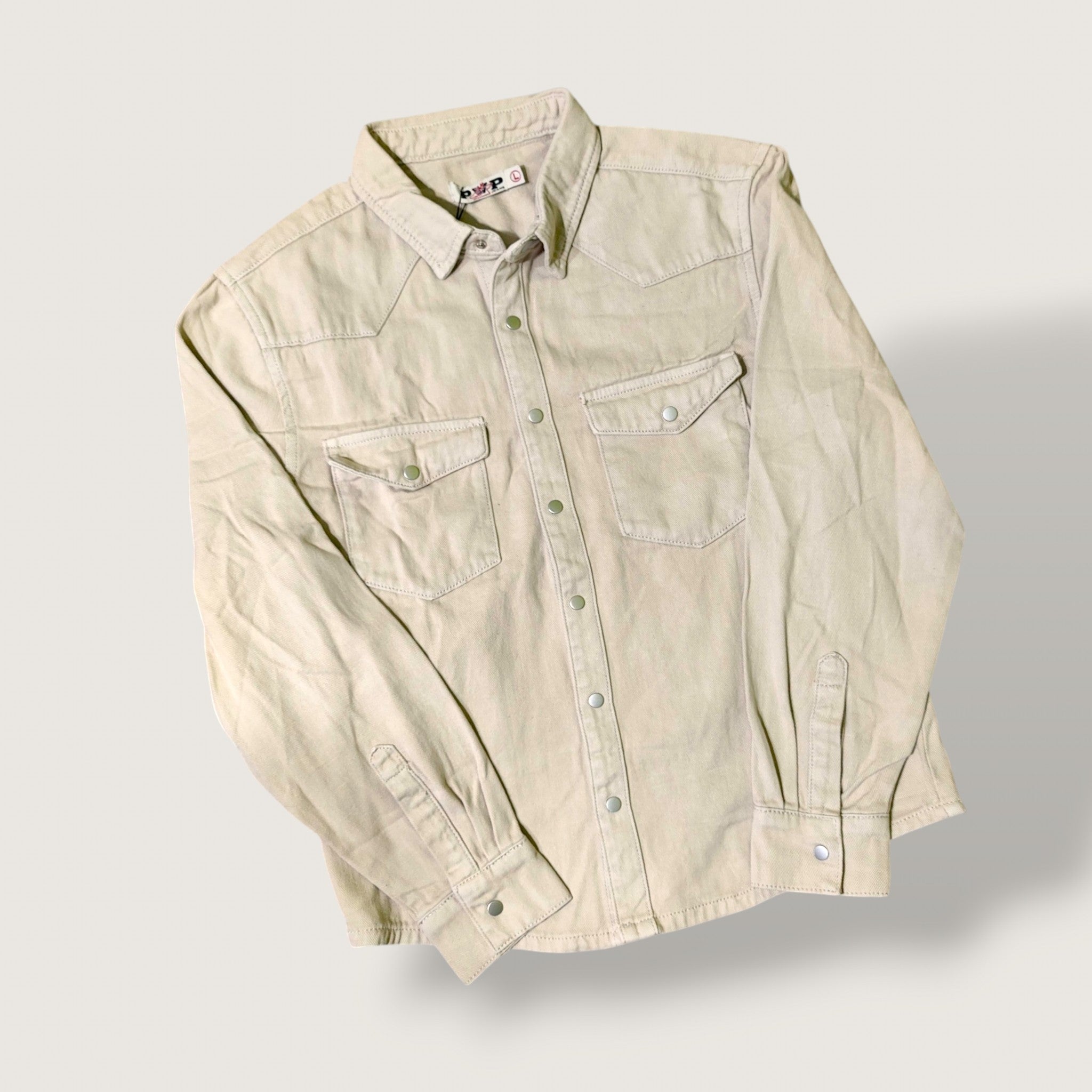 Chaqueta Mezclilla Beige