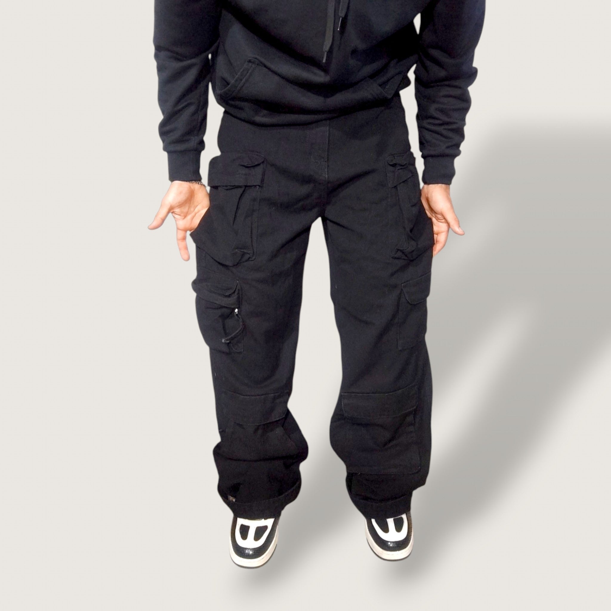 Jeans Multicargo Black