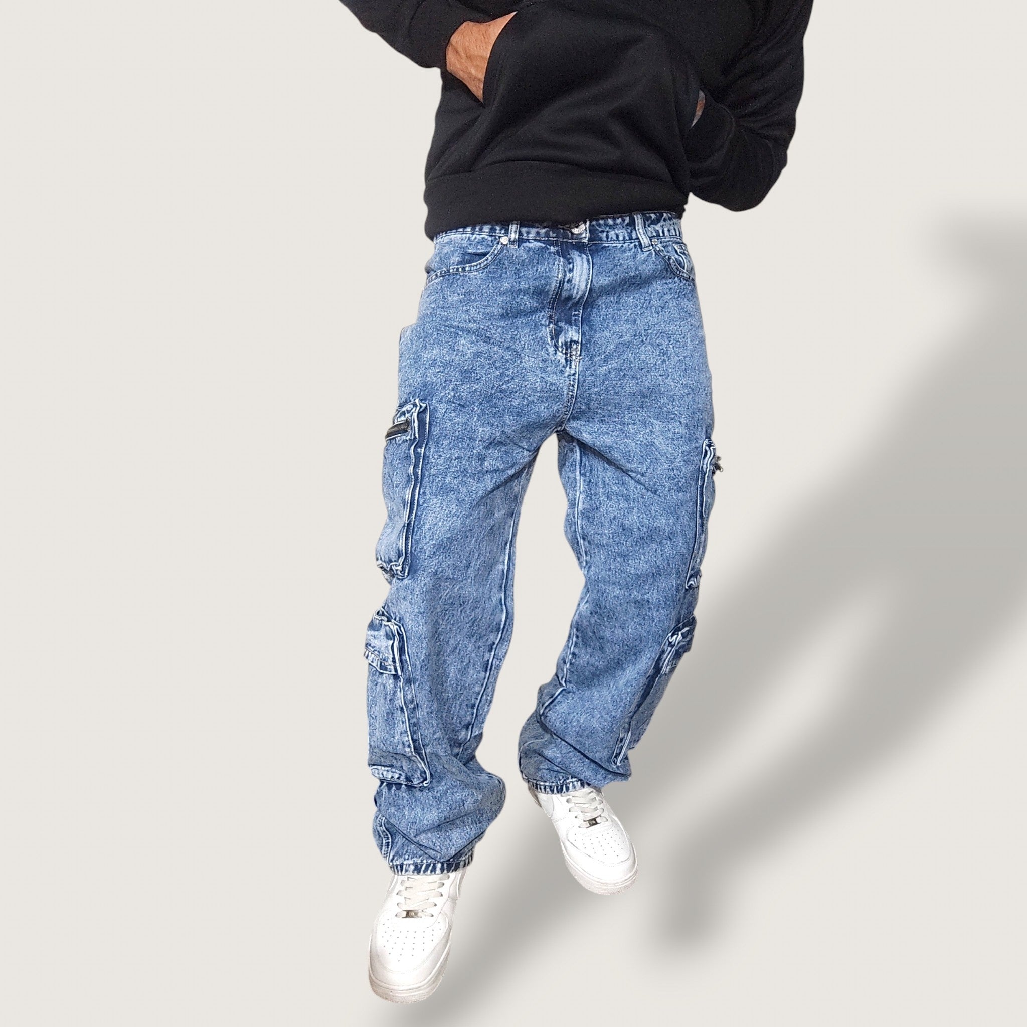 Jeans Rewind Doble Cargo