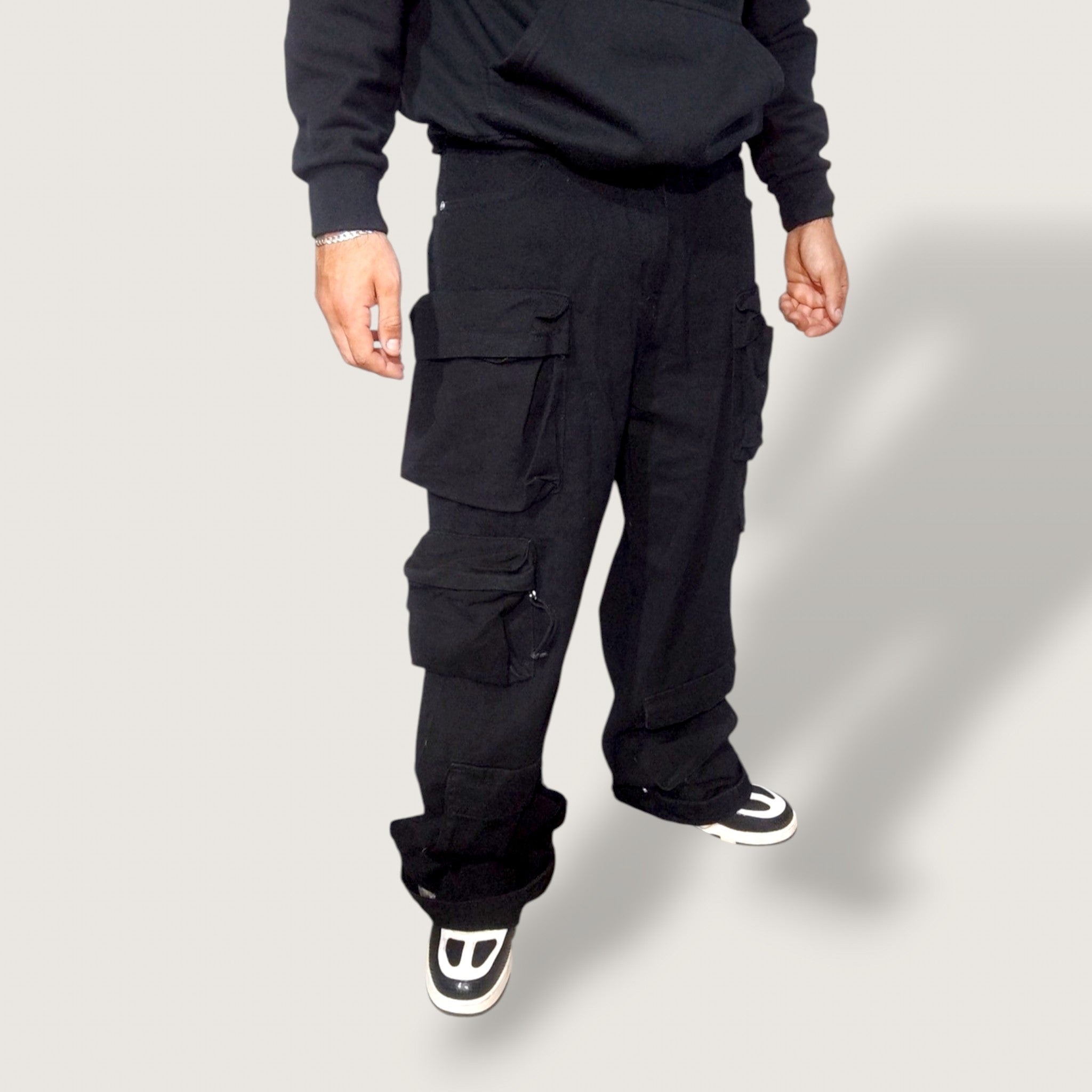 Jeans Multicargo Black
