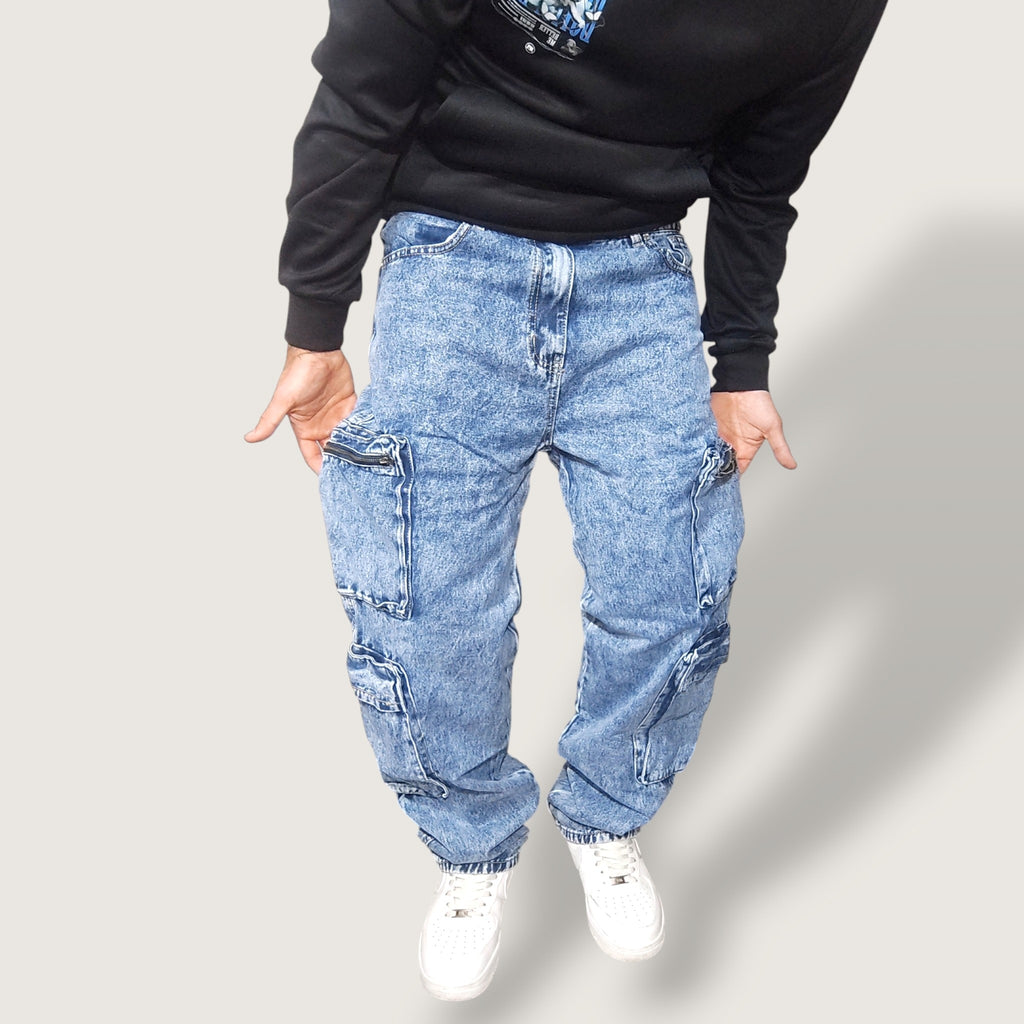 Jeans Rewind Doble Cargo