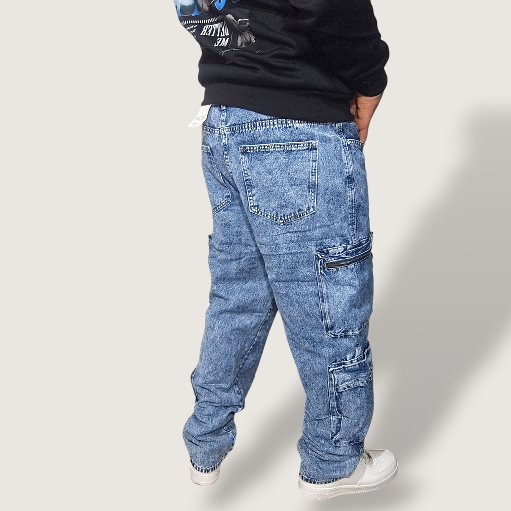 Jeans Rewind Doble Cargo