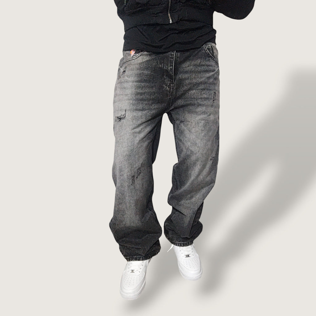 Jeans Baggy Shadow Distressed
