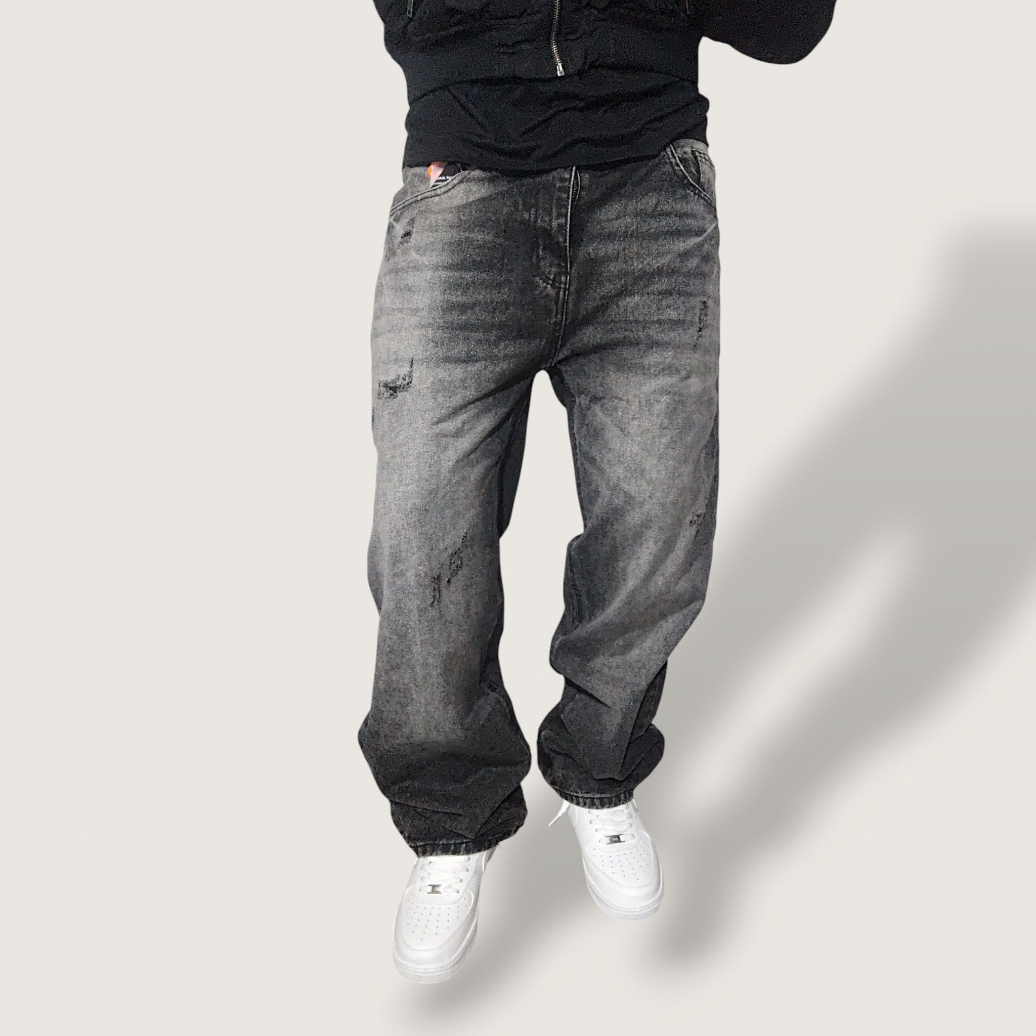 Jeans Baggy Shadow Distressed
