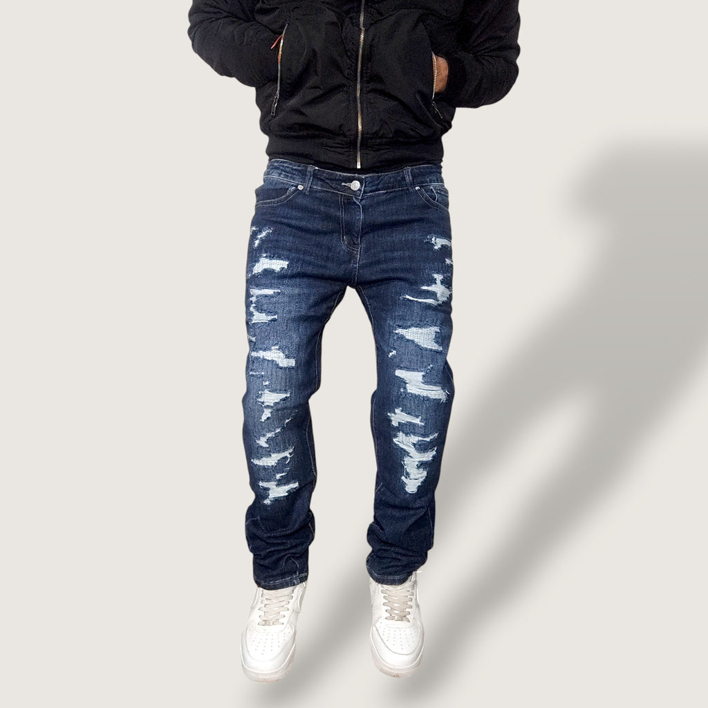 Jeans Distressed Cyan